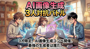 AI画像生成 3人対抗バトル！のサムネイル