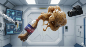 宇宙で「コーラ」を飲むと大惨事！？AIとバーチャルラボで検証してみたのサムネイル